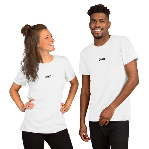 JAKU Logo T-Shirt White — Minimalist Streetwear