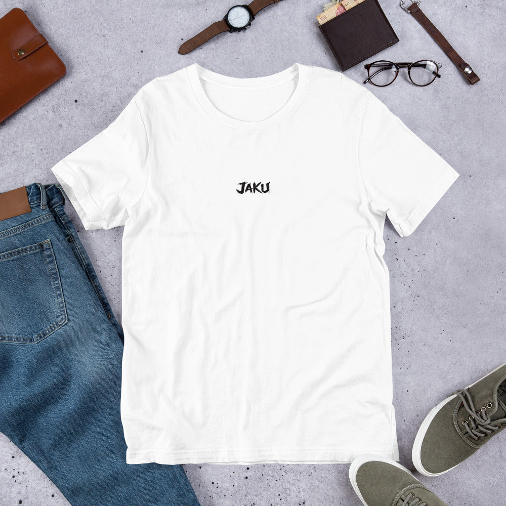 JAKU Logo T-Shirt White — Minimalist Streetwear